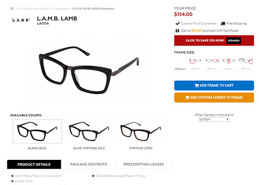 CoolFrames Designer Eyewear